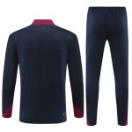 England Training Sweatshirts Viertelreißverschluss 2024-25 Schwarze